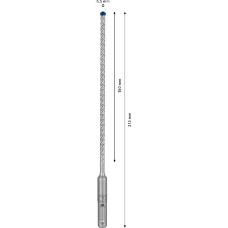 Foret pour perforateur Bosch sds plus-7x tête carbure design 4 tailles (1/5)