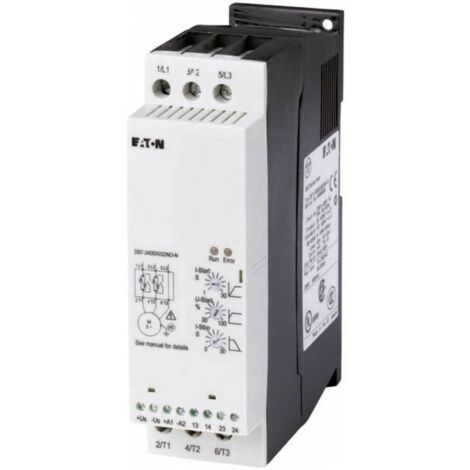 Eaton DS7-340SX024N0-N 134913 Démarreur progressif Puissance moteur à 400 V 11 kW Puissance moteur à 230 V 5.5 kW 24 V/DC Courant nominal 24 A Y784822 (1/4)
