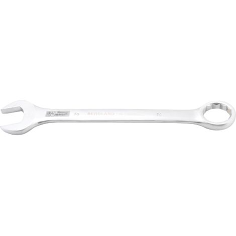 Kraftmann Clé à fourche 70 mm Chrome poli acier forgé (1/2)