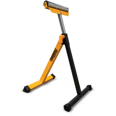 Toughbuilt – Servante pliable en acier galvanisé – Hauteur réglable 68-110 cm – Dimensions fermées 43x9x78,5 cm – Rouleau 30 cm pour tuyaux et planches (1/10)