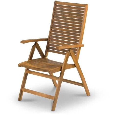 Fieldmann FDZN 4101-T Chaise de jardin réglable marron (1/5)