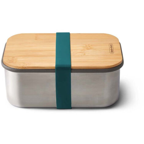 Black & Blum - Boîte à sandwich en acier inoxydable avec couvercle en bois (1/3)