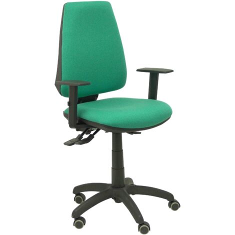 piqueras-y-crespo Elche S Bali chaise bureau vert émeraude (1/5)