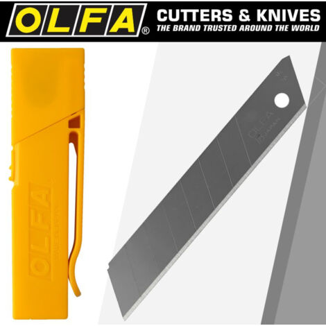 Etui de 30 lames de cutter sécables LB-30B de 18 mm de largeur avec clip de ceinture - CARPENTRAS SIGN - OL25167 (1/4)