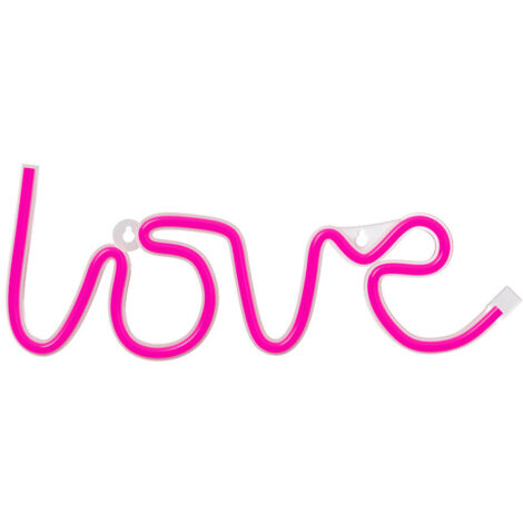 Forever Lumière Néon LED Decorazione,USB, segno luminoso, illuminazione, per soggiorno, Festa, Camera da letto (Love) (1/5)