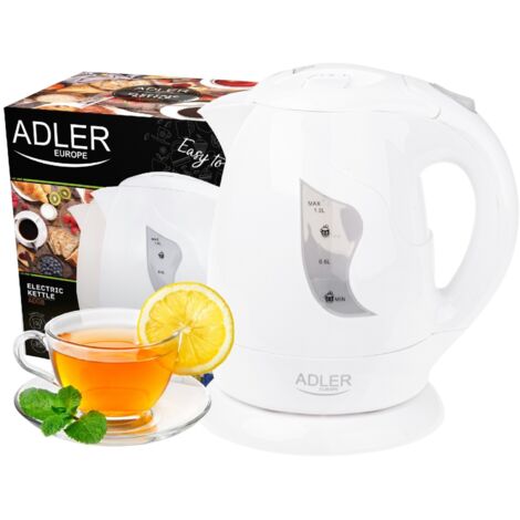 Bouilloire électrique Adler AD 08W blanc 1 litre 850 watts (1/5)