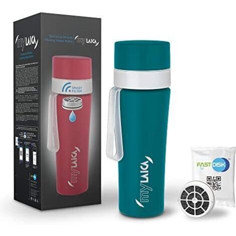 Filtre cantimer mylaica 0.55lt acier inoxydable vert. br70a laica (1/5)