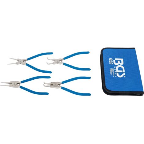 BGS Jeu de pinces pour circlips 250 mm 4 pcs - 652