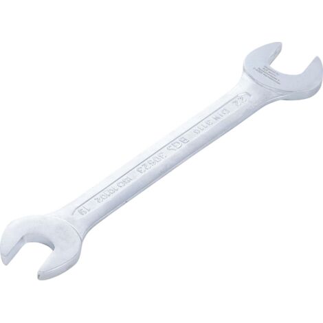 Clé plate bgs technic acier chrome 19 mm 22 mm (1/4)