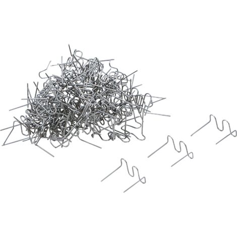 JEU D'AGRAFES DE RÉPARATION  FORME ONDULÉE  0,6 MM  100 PIÈCES BGS 73352 (1/3)