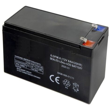 Wolfpack – Batterie pour sulfatadora 12V 8Ah – Plomb – Compatible avec 08052000 – Accessoire pour pulvérisateur professionnel