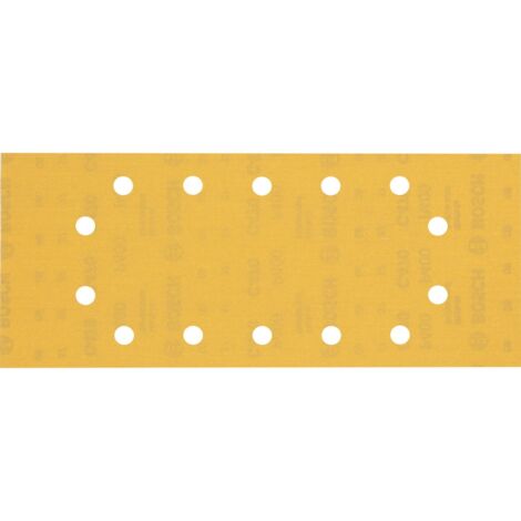 Bosch 10x Expert C470 Papier abrasif à 14 trous pour ponceuses vibrantes 115 x 280 mm G 400 - 2608900852
