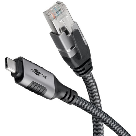 70752 Goobay Câble Ethernet USB-C 3.1 vers RJ45 CAT 6 FTP - M/M - 5 m - Câble USB-C vers RJ45 - M/M - 5 m (1/5)