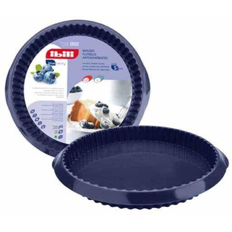 Ibili Moule à tarte silicone 28 cm myrtille