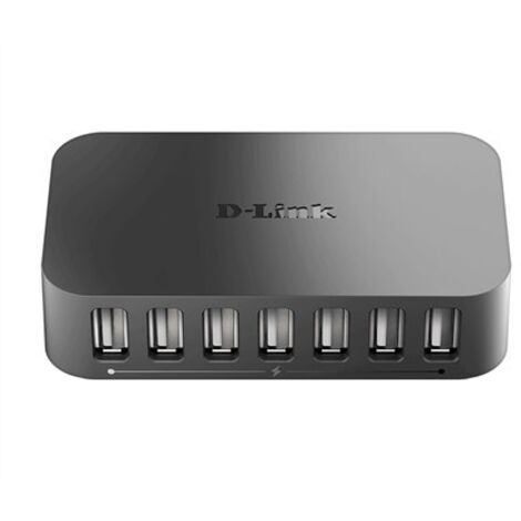 d-link DUB-H7 hub USB 2.0 noir compact rapide (1/4)