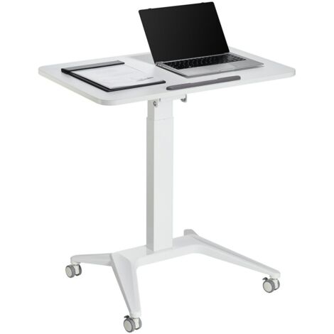 Bureau MacLean MC-453W Blanc Acier 80 x 52 cm (1/5)