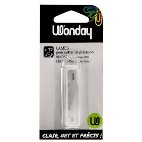 Lame de précision Wonday inoxydable 9 mm 12 pcs (1/2)