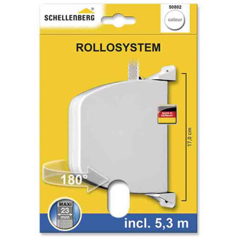 Enrouleur alhmx 180 degrés blanc plastique résistant (1/2)