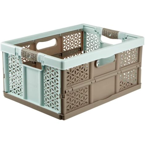 keeeper Profi-Klappbox Lea 32l taupe/hellblau (1/5)