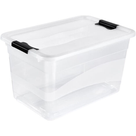 keeeper Boîte de Rangement avec Système Air Control, 33 x 19,5 x 12 cm, 5,6 l, Bea, Transparent (1/5)