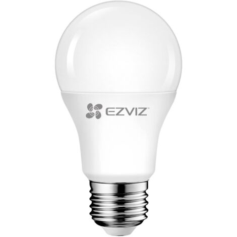 Ezviz – Ampoule connectée 8 W Wi-Fi – Blanc – Culot E27 – Classe A+ – 220-240 V – Longueur 10,9 cm – Diamètre 6 cm – 1 pièce