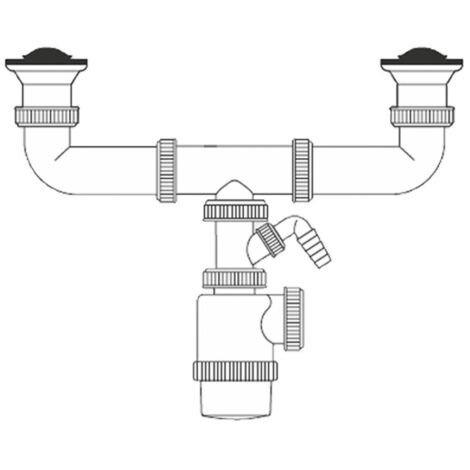 Siphon Bouteille Extensible V70 évacuation Flexible Machine à Laver - Mirtak (1/3)