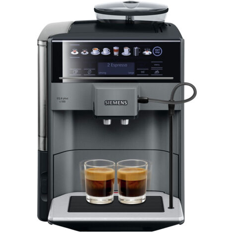 Siemens EQ.6 Plus TE651209RW machine à café noir titane blanc (1/5)