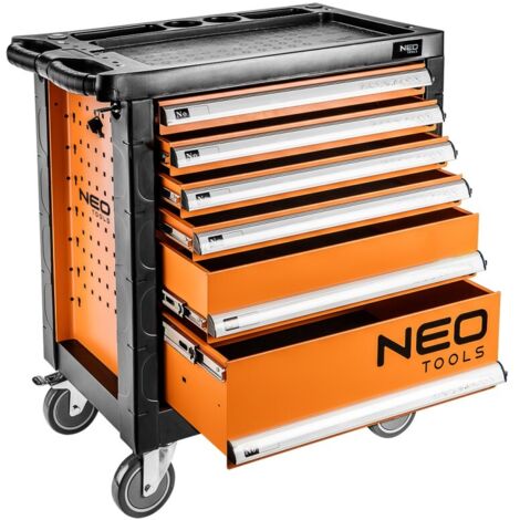 Neo 84-223 chariot d'atelier robuste multicolore 6 tiroirs (1/5)