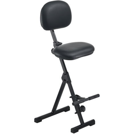 Assis-debout AF-SR-KL-AH Cuir synthétique Assise-H.540-900mm STA noir Pied pliable MEY (1/3)