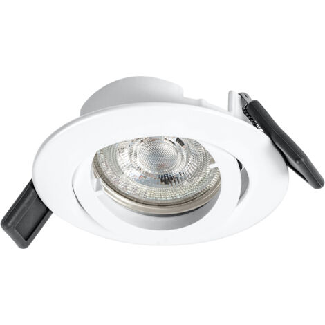 OSRAM spots encastrables avec LED GU10, système Twistlock, blanc, IP20 pour l'intérieur, accessoires montage inclus (1/4)