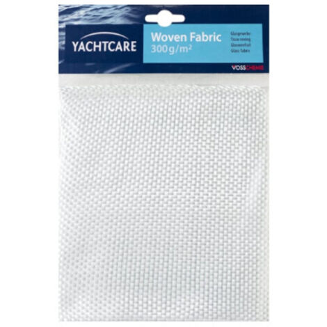 Tissu en fibre de verre 300g/m2 – Renforcement pour résines polyester et époxy – Surface 1m2 – Bonne transparence et solidité – Yachtcare (1/2)