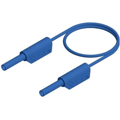 SKS Hirschmann MVL S 200/1 Au Cordon de mesure de sécurité Banane mâle 2 mm Banane mâle 2 mm 2.00 m bleu 1 pc(s) Q56223 (1/2)