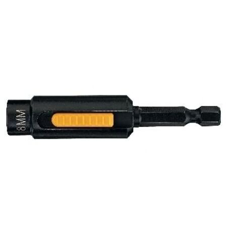 Dewalt – Clé à douille magnétique 8mm – Longueur 75mm – Compatible avec clés à chocs – Pour vis basses et hautes – Nettoyage rapide - DT7430-QZ