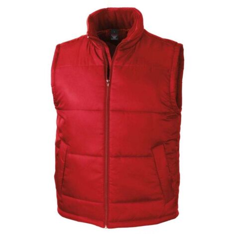 Result lavoro gilet senza maniche Rosso M