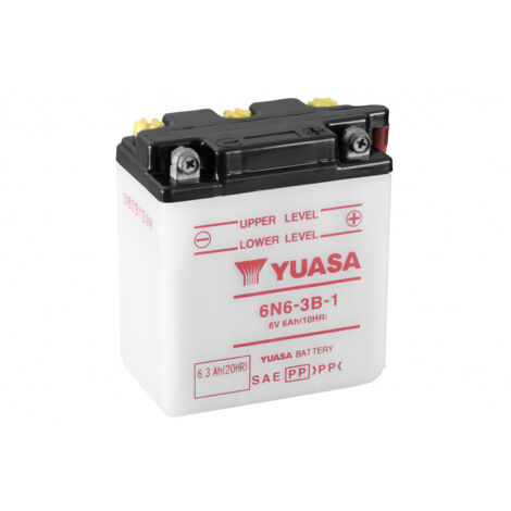 Batterie moto YUASA 6N6-3B-1 6V 6.3AH (1/3)