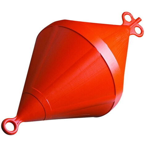 Bouée de corps-mort biconique - NUOVA RADE - orange - hauteur 54 cm