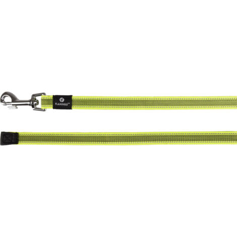 Laisse 5 M d'entrainement et à pister Xeno fluo jaune pour chien - Flamingo (1/5)