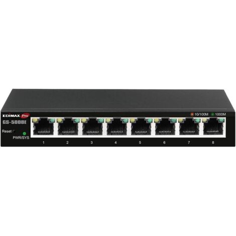 Switch réseau EDIMAX GS-5008E 8 ports 16 GBit/s X287292 (1/5)