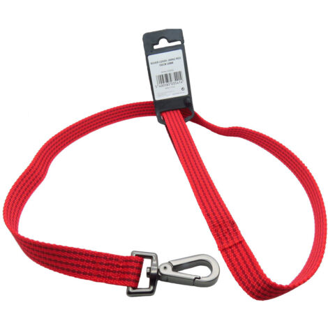Laisse jannu rouge 1 mètre x 20 mm  pour chien. - Flamingo (1/4)