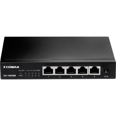 Switch réseau EDIMAX GS-1005BE 5 ports 2.5 GBit/s Y481132 (1/4)