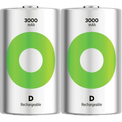 GP ReCyko Pile rechargeable LR20 (D) NiMH 3000 mAh 1.2 V 2 pc(s) V873863 (1/3)