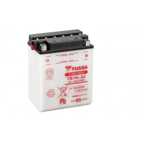 Yuasa – Batterie moto 12V 14.7Ah 175A – Plomb calcium avec entretien – Pour démarrage moto, quad et scooter – Dimensions 134x89x166mm