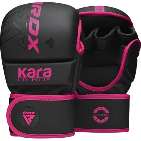RDX F6 KARA MMA Gants de Sparring 7oz Rose XS/S - RDX - GSR-F6MP-XS/S+ (1/2)
