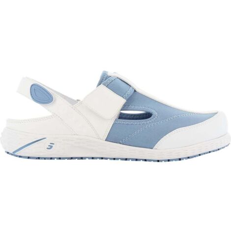 Sandales professionnelles en lycra extensible Safety Jogger ALIZA OB ESD SRC Bleu Clair 40 (1/4)