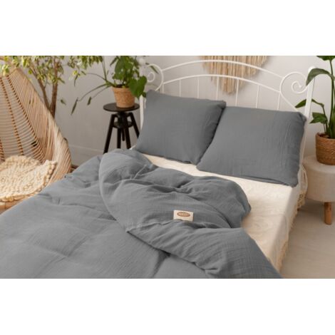 Literie en coton MOUSSELINE (220x200-1,70x80-2) (1/5)