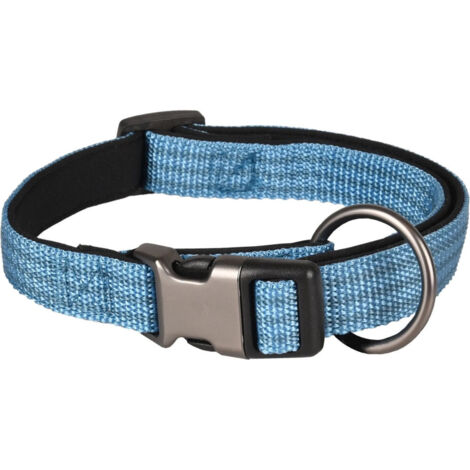 Collier Jannu bleu réglable de 45 à 65 cm 25 mm taille XL pour chien - Flamingo (1/5)