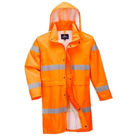 Manteau Pluie Hivis Orange Haute Visibilité Imperméable - Portwest