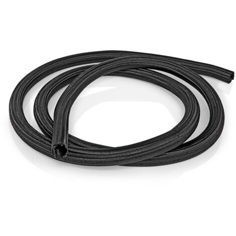 GESTION DES CÂBLES  MANCHON  1 PIÈCES  ÉPAISSEUR MAXIMALE DU CÂBLE: 15 MM  NYLON  NOIR NEDIS CMSL0015BK200