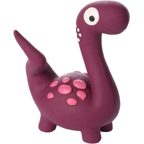 Jouet Dinosaure violet en latex hauteur 15 cm pour chien - Flamingo (1/4)