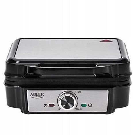 Gaufrier Adler AD 3083 Noir Argent 1800 W - Marque : Adler - EAN : 5905575904973